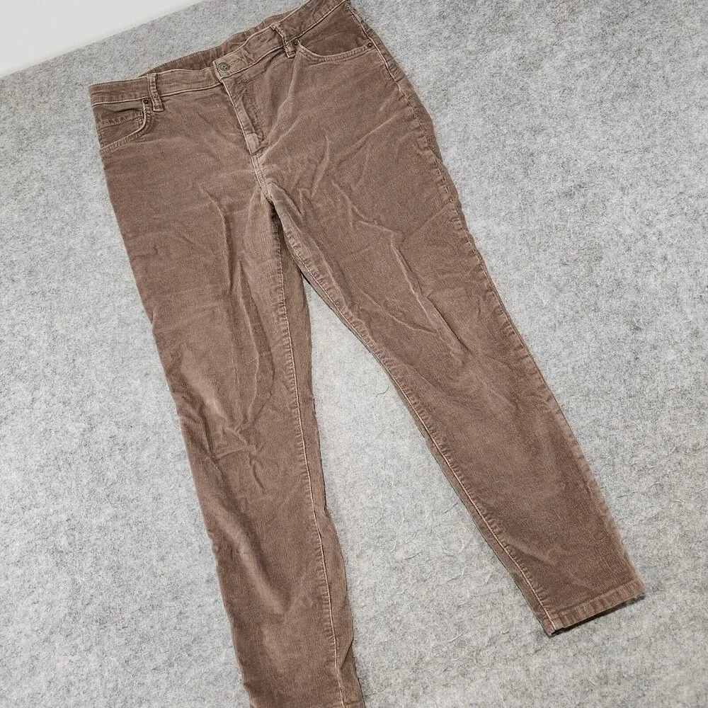 Patagonia Womens 32 Organic Cotton Everyday Cords Brown Corduroy Pants 32x28 - Picture 2 of 16